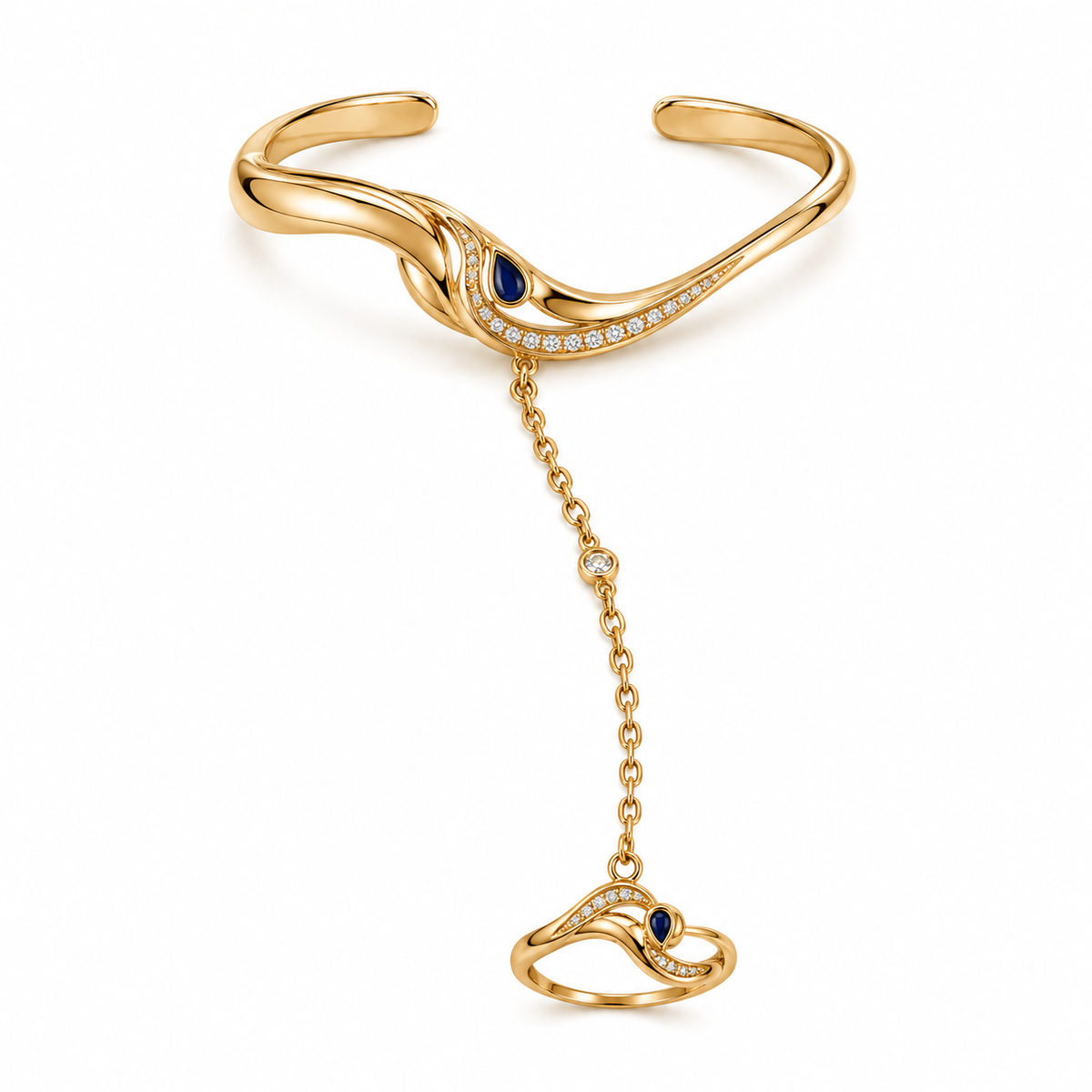 Golden Ink Hand Chain