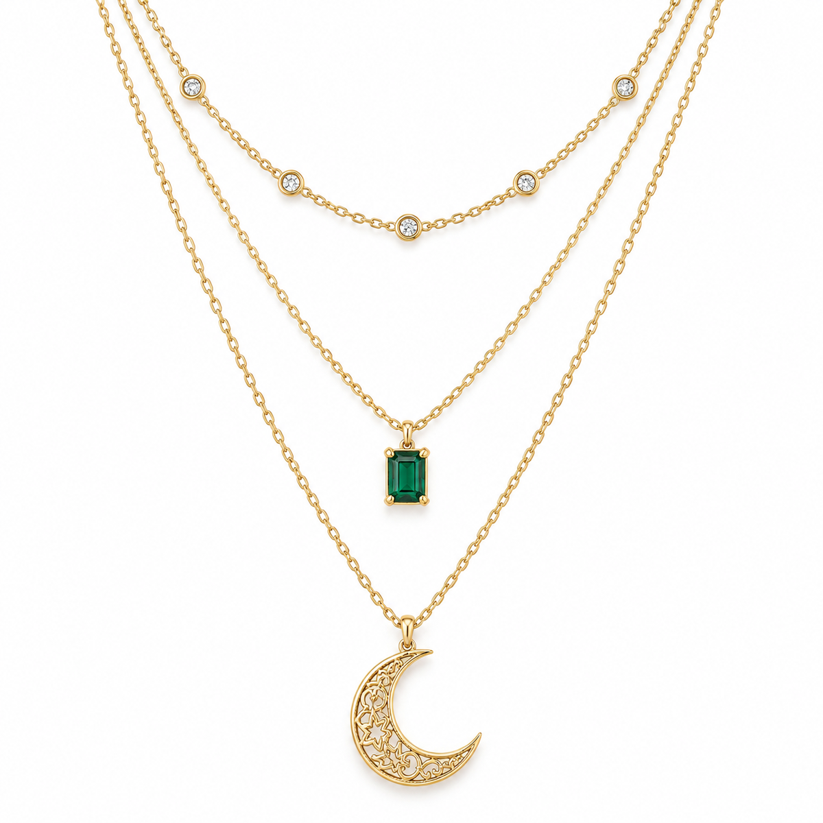 Moonlight Stacked Necklace